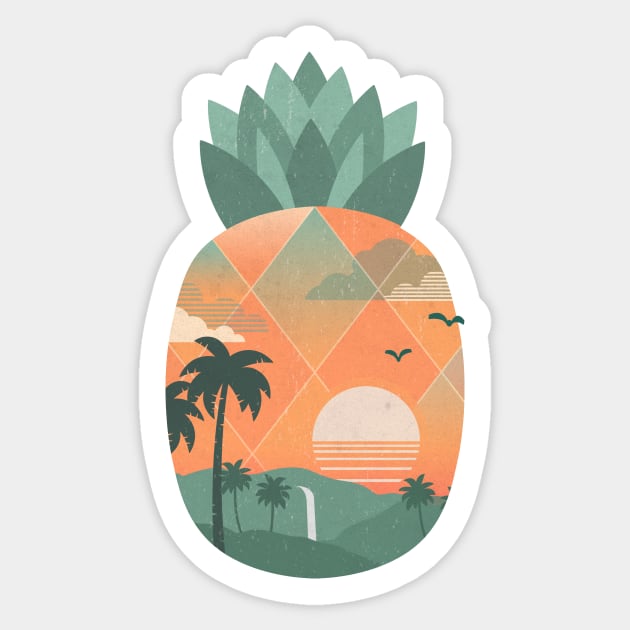 Tropical Gold Sticker by TheChild
